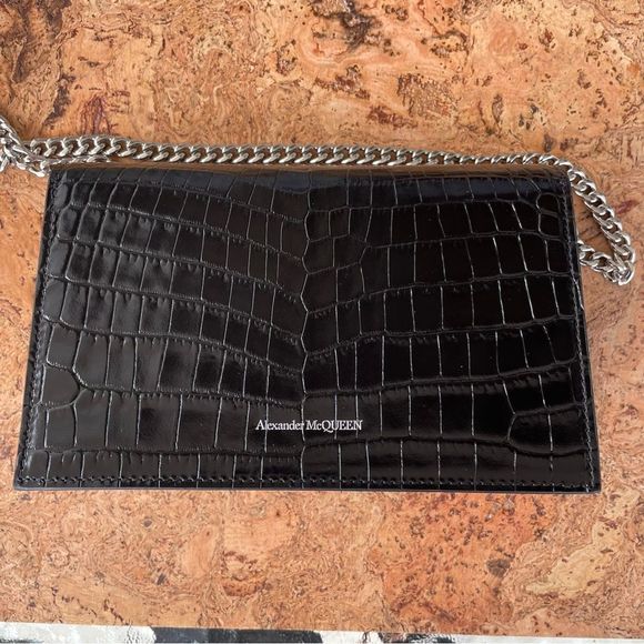 Alexander McQueen Handbags - New! Alexander McQueen bag clutch with ticket , dust bag and box!